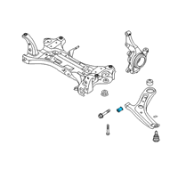 OEM Hyundai Accent Bush-Front Lower Arm"A" Diagram - 54551-1R000