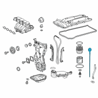 OEM 2018 Lexus ES300h Gage Sub-Assembly, Oil L Diagram - 15301-36032