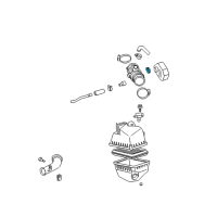 OEM Toyota Highlander Resonator Clamp Diagram - 96111-10560