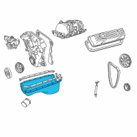 OEM 1996 Dodge Dakota Pan-Engine Oil Diagram - 53020911