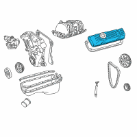 OEM 1995 Dodge Ram 1500 Cover-Cylinder Head Diagram - 53020609