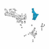 OEM Hyundai Knuckle-Front Axle, RH Diagram - 51716-D3100