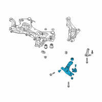OEM 2021 Hyundai Tucson Arm Complete-Front Lower, RH Diagram - 54501-D3000