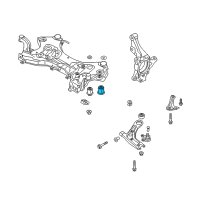 OEM Kia Sedona BUSHING-CROSSMEMBER Diagram - 62486D3000