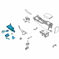 OEM 2020 Infiniti Q60 FINISHER - Console Indicator Diagram - 96941-6HJ3E