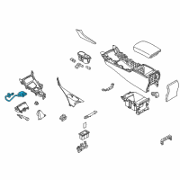 OEM 2018 Infiniti Q60 Indicator Assy-Auto Transmission Control Diagram - 96940-4GF0B