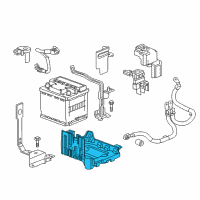 OEM 2020 Chevrolet Bolt EV Battery Tray Diagram - 42543840