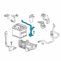 OEM 2019 Chevrolet Bolt EV Hold Down Diagram - 42520255