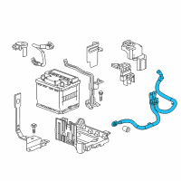 OEM 2019 Chevrolet Bolt EV Positive Cable Diagram - 42548353