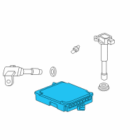 OEM Acura Ecu Assembly Diagram - 37010-RBB-405