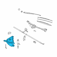 OEM BMW Z4 Washer Fluid Reservoir Diagram - 61-66-7-192-855