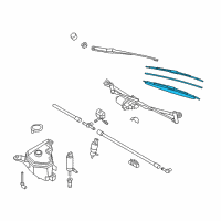 OEM 2012 BMW Z4 Wiper Blade Set Diagram - 61-61-2-151-749