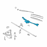 OEM 2012 BMW Z4 Wiper Motor Diagram - 61-61-7-191-885