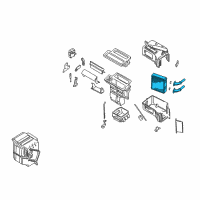 OEM Infiniti G20 Core Assy-Front Heater Diagram - 27140-1N710