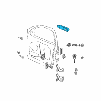 OEM 2008 Jeep Commander Handle-Exterior Door Diagram - 1HP691BMAA