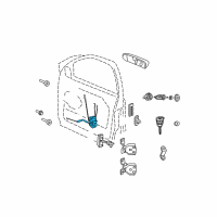 OEM 2010 Jeep Commander Front Door Latch Diagram - 55113369AB