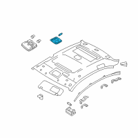 OEM 2010 Hyundai Sonata Map Lamp Assembly Diagram - 92850-3K001-X6