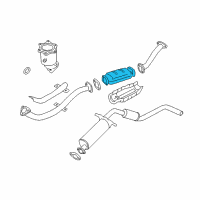 OEM Nissan Frontier Three Way Catalytic Converter Diagram - 20802-6S525