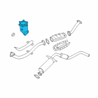 OEM 2002 Nissan Frontier Catalytic Converter Assembly Diagram - 208A0-F4525