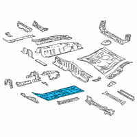 OEM 2022 Toyota Prius Front Floor Pan Diagram - 58111-47102