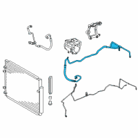 OEM 2017 Toyota Highlander Suction Hose Diagram - 88704-0E290