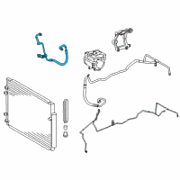 OEM 2019 Toyota Highlander Discharge Hose Diagram - 88703-0E110