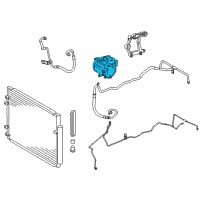 OEM Toyota Highlander Compressor Assembly Diagram - 88370-48100