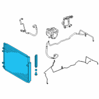 OEM 2014 Toyota Highlander Condenser Diagram - 88460-0E070