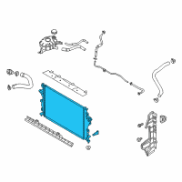 OEM 2019 Kia Niro Radiator Assembly Diagram - 25310G2000