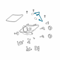 OEM Lexus Cord, Headlamp Diagram - 81125-60D60