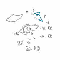 OEM 2011 Lexus LX570 Cord, Headlamp Diagram - 81125-60D60