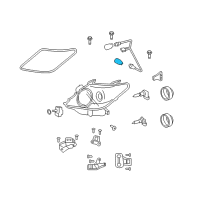 OEM 2011 Toyota Corolla Signal Lamp Bulb Diagram - 90981-AF004