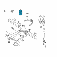 OEM 2012 Ram 1500 Front Coil Spring Diagram - 68030415AD