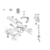 OEM 2016 Ram 1500 Front Upper Control Arm Diagram - 68227900AB