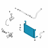 OEM Hyundai Sonata Radiator Assembly Diagram - 25310-C2000