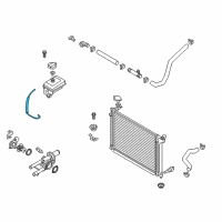 OEM 2017 Hyundai Sonata Hose Assembly-Water Diagram - 25450-C2000