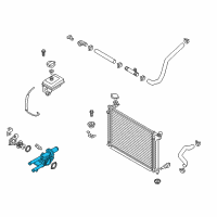 OEM 2019 Hyundai Santa Fe Case-Thermostat Diagram - 25620-2GGA5