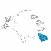 OEM 2014 Toyota Tundra Rear Mount Diagram - 12371-0P110