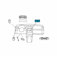 OEM Jeep Liberty Air Conditioner And Heater Control Diagram - 55111943AE