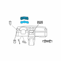 OEM 2009 Dodge Nitro Cluster-Instrument Panel Diagram - 5172594AB