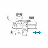 OEM 2011 Jeep Liberty Switch-3 Gang Diagram - 56046129AE