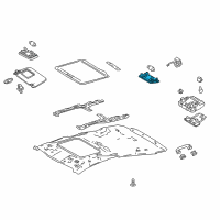 OEM Toyota Prius Dome Lamp Diagram - 81240-47010-B0