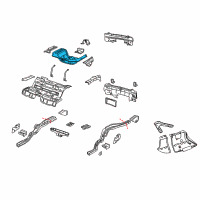 OEM 2005 Pontiac GTO Panel-Rear Compartment Floor.. Diagram - 92160198