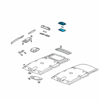 OEM 2007 Honda Element Light Assembly, Interior (Clear Gray) Diagram - 34250-S5P-A01ZD