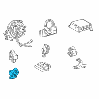 OEM 2020 Toyota Corolla Side Sensor Diagram - 89831-02280