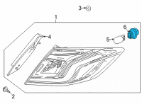 OEM 2011 Honda CR-V Socket (T20 S) (Amber) Diagram - 33303-SAA-003