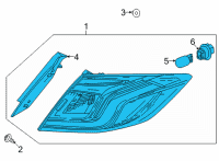 OEM 2022 Honda Civic TAILLIGHT ASSY-, R Diagram - 33500-T47-A01