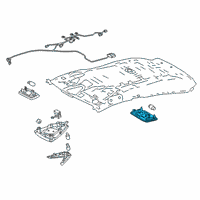 OEM Toyota 4Runner Dome Lamp Diagram - 81240-42020-B0