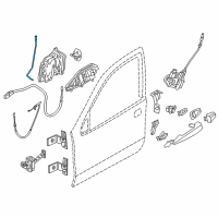 OEM 2017 BMW X6 Operating Rod, Door Front Left Diagram - 51-21-7-324-233