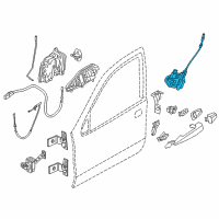 OEM 2022 BMW X6 Front Door-Latch Left Diagram - 51-20-7-419-839